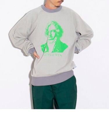 【限定展開】【DISCUS ATHLETIC/ディスカス アスレチック】ジャガード偉人デザインニット プルオーバー