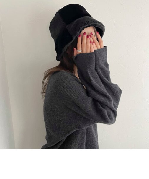 ミックスファーバケットハット