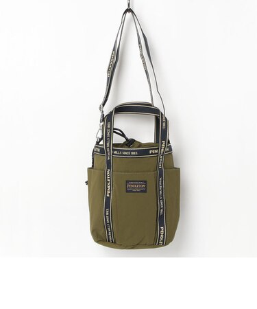 【WEB限定】【PENDLETON/ペンドルトン】 ロゴテープバケツショルダーバッグ（ポーチ付き）
