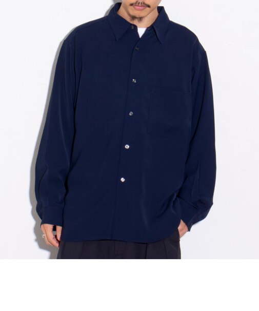 【GLOSTER/グロスター】ドレープシャツ ボリューム袖 オーバーサイズシャツ レギュラーカラー