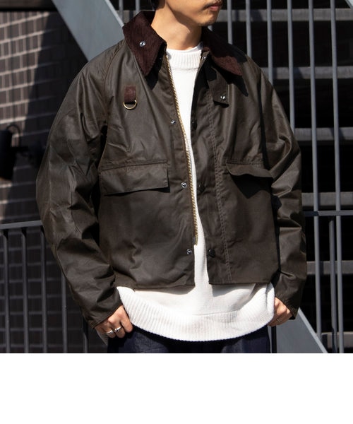 ミ*ヤ様 Barbour SPEYバブアー　スペイ　ワックス　レザー　コットン Barbour/バブアー】SPEY スペイ ワックス コットン ショートジャケット