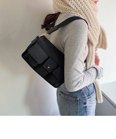 【PETA+JAIN/ペタアンドジェーン】ポケットフラップ2wayベルトバッグ