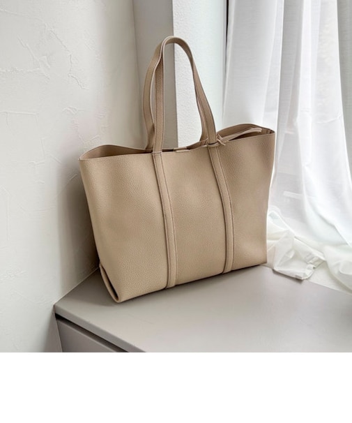 1枚仕立てポーチ付トートバッグ