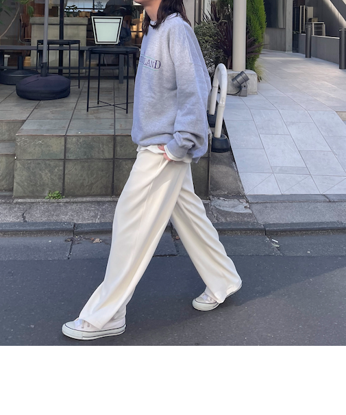 【新色登場】とろみツイルスラックスイージーパンツ