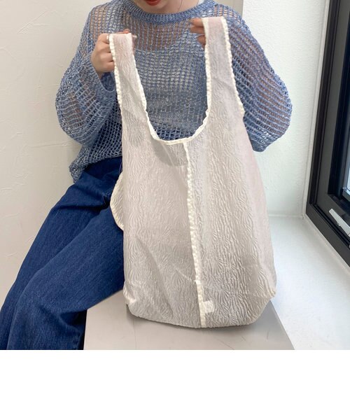 R&D.M..Co-☆今期新品未使用オーガンジーライオンエンブレムトートバッグ R&D.M..Co-☆今期新品未使用オーガンジーライオンエンブレム