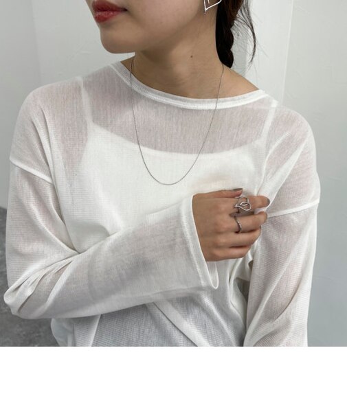 ステンレスキャシャアジャストネックレス