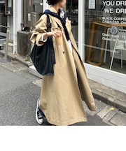 袖ボリュームトレンチコート