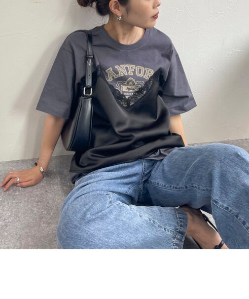 ビスチェリメイク風Tシャツ