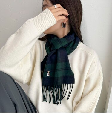 Roster Bear刺しゅうマフラー