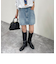 2WAYファスナー付きデニムミニスカート