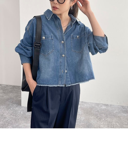 未使用　完売品　フレディ&グロスター　デニムクロップドシャツ デニムクロップドシャツ｜フレディ＆グロスターの通販｜&mall（アンド