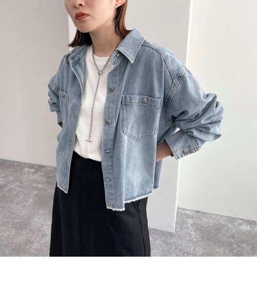 未使用　完売品　フレディ&グロスター　デニムクロップドシャツ デニムクロップドシャツ｜フレディ＆グロスターの通販｜&mall（アンド