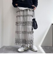 フリルギャザータイトスカート