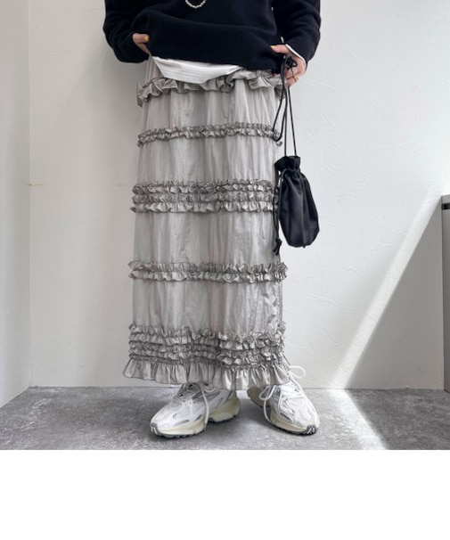 フリルギャザータイトスカート