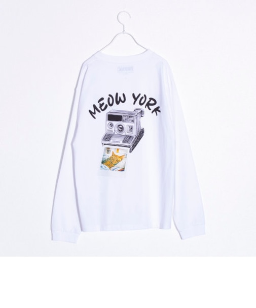 【FREDYMAC/フレディマック】MEOW YORK プリント 長袖Tシャツ マックT