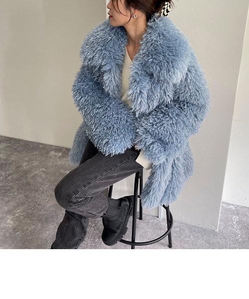 aere shaggy jacket coat 38 新品未使用　アエレ　コート 中古・古着通販】edition (エディション) MOHAIR SHAGGY WASHER