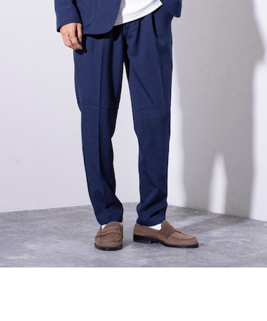 【ビジカジ対応】【GLOSTER/グロスター】WOOLLIKE ウールライク イージーパンツ