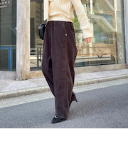 コーデュロイ イージーカーブパンツ