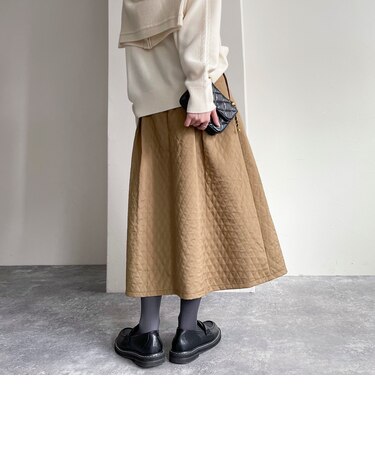 キルティングタックスカート