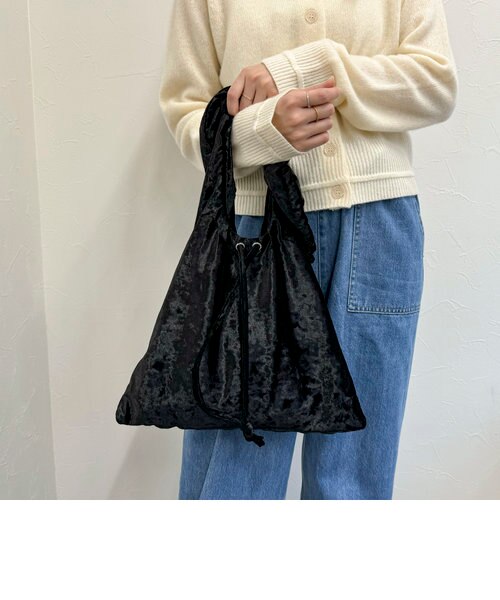 ベロア ハンドバッグ ベロアギャザーくり手ハンドルバッグ｜フレディ＆グロスターの通販