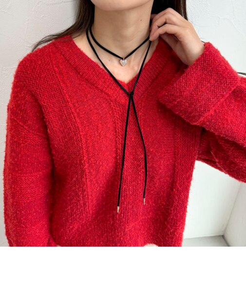 ビジューハートコードチョーカー