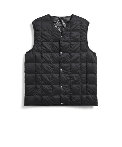 【TAION/タイオン】ベーシック Vネックボタン インナーダウンベスト UNISEX/ユニセックス