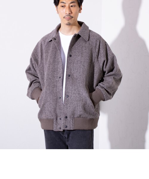 BASISBROEK/バージスブルック】ヘリンボーンウールメルトン BASISBROEK/バージスブルック】ヘリンボーンウールメルトン