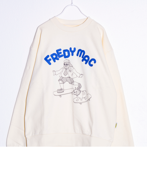 【FREDYMAC/フレディマック】プレッピーおじさん スケボー スウェット ユニセックス