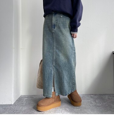 デニムロングスカート