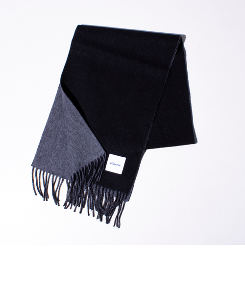 GLOSTER/グロスター】カシミヤブレンドウール リバーシブル ソリッド