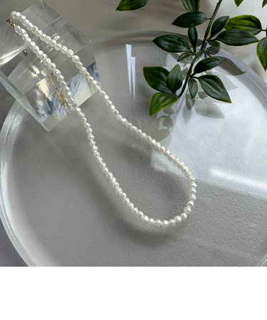 ランダムパールアジャストネックレス