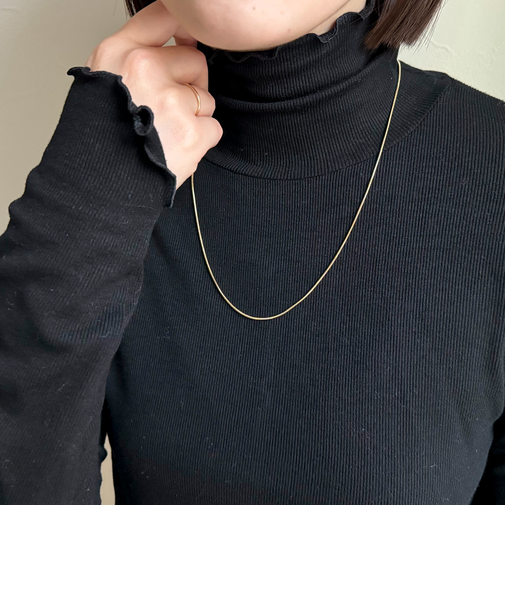 ステンレススネイクミドルネックレス