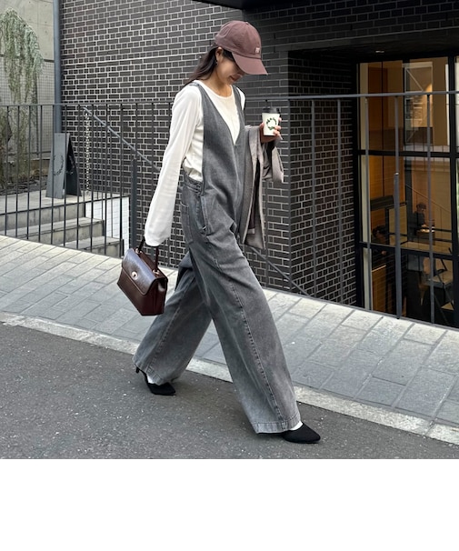 デニムオールインワン