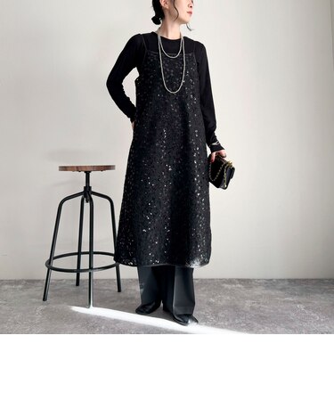 レースsparkleキャミワンピース