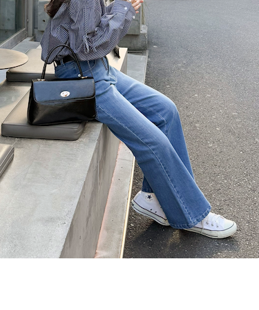 【haru企画】フレアデニムパンツ