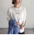 ヤーン刺繍ロゴロンTシャツ