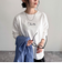 ヤーン刺繍ロゴロンTシャツ
