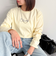 ヤーン刺繍ロゴロンTシャツ