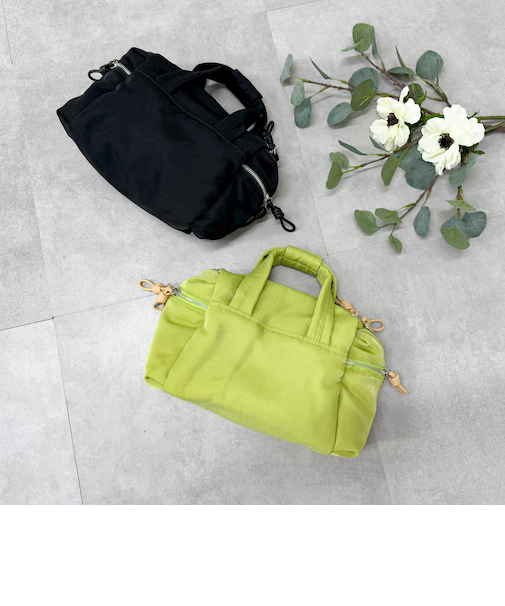 【CASSELINI/キャセリーニ】ナイロンボストンテープショルダーバッグ