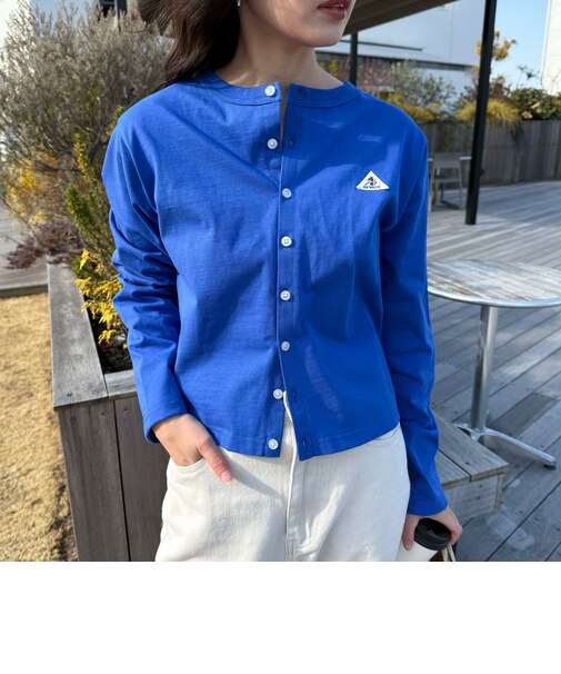 【GEVACO/ゲバコ】クルーネックショートカーディガン