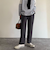 リネン混バイオツイルテーパードパンツ