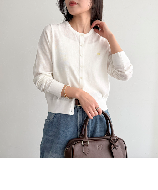 FR刺繍ベーシックサマーカーディガン