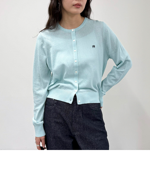 FR刺繍ベーシックサマーカーディガン