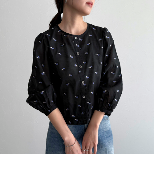 フラワージャガードシアーブラウス｜フレディ＆グロスターの通販