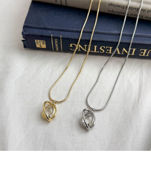 クリアドロップトップアジャストネックレス