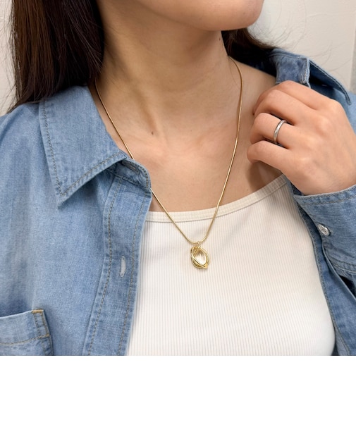 クリアドロップトップアジャストネックレス