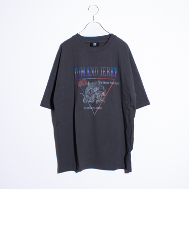 【Disney】【TOM&JERRY】ピグメント/ラグランスリーブ プリントTシャツ