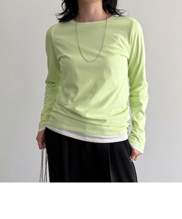 ハイツイストコットンコンパクトロンTシャツ