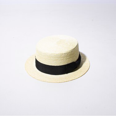【GLOSTER/グロスター】STRAW BOATER HAT ストローハット 麦わら カンカン帽