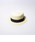 【GLOSTER/グロスター】STRAW BOATER HAT ストローハット 麦わら カンカン帽
